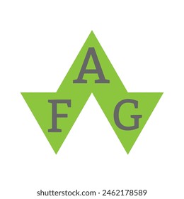 Diseño de Vector de logotipo de letra AFG, logotipo simple y moderno AFG. Diseño de alfabeto de lujo AFG