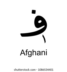 afgani icon. Element of currency for mobile concept and web apps. Detailed afgani icon can be used for web and mobile. Premium icon on white background