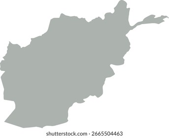 Diseño de Vector de mapa de Afganistán aislado en el fondo.