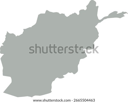 Afganistan map vector design isolated on background.