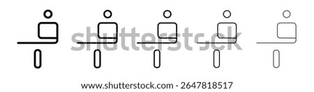 Afghan afghani currency icon isolated vector on white background set
