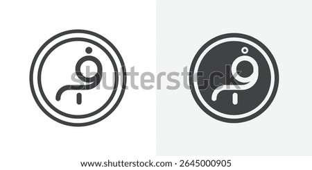 Afghan afghani currency icon Outline vector sign
