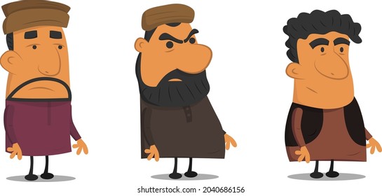 Afghan Character and objects made for animating