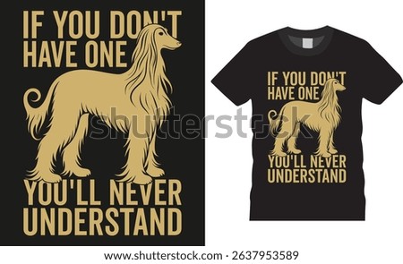 Afghan Hound Colorful typography vector t-shirt design template. Ready for, Afghan Hound on Board, Car Window Sticker, Isolated Black background, Black Dog Silhouette Gift for Afghan Hound Lover.