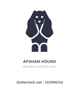 afghan hound icon on white background. Simple element illustration from Animals concept. afghan hound icon symbol design.