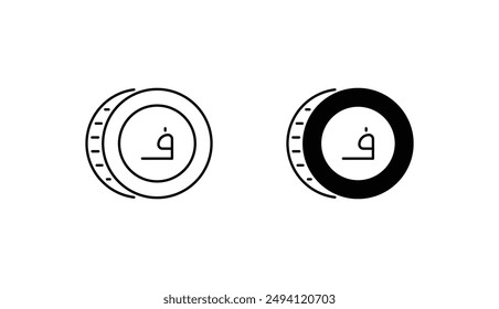 Afghani icon design with white background stock illustration