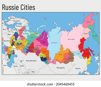 Localidades de Afganistán en mapa de colores y vectores