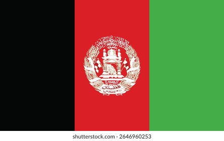 Afghanistan  country flag hand drawing illustration vector based drawing