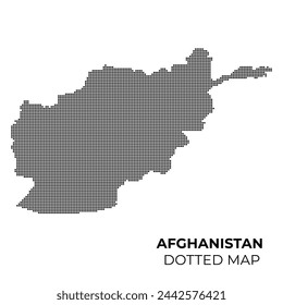 Afganistán Mapa punteado para su diseño, concepto vector Ilustración. 