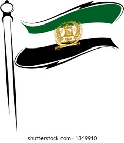 bandera de afganistán