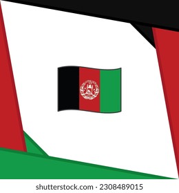 Afghanistan Flag Abstract Background Design Template. Afghanistan Independence Day Banner Social Media Post. Afghanistan Independence Day