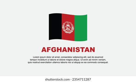Afghanistan Flag Abstract Background Design Template. Afghanistan Independence Day Banner Social Media Vector Illustration. Afghanistan Background