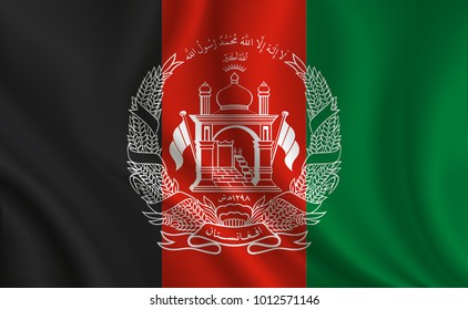 Afghanistan Flag background