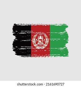 Afghanistan Flag Brush. National Flag