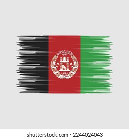 Afghanistan Flag Brush-Vektorgrafik