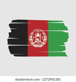 Afghanistan Flag Brush-Vektorgrafik