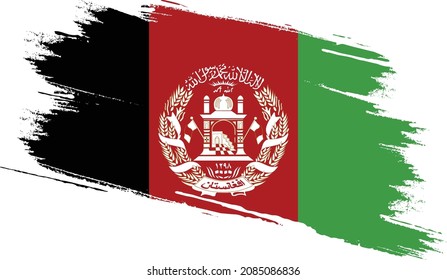 Bandera de Afganistán con textura gruesa