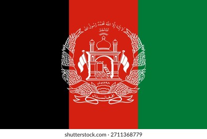 Icono de la bandera de Afganistán en alta calidad