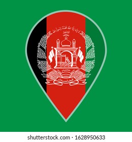 Afghanistan flag icon travel vector