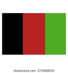 Afghanistan flag illustrated in vector on a white background