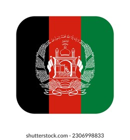 Afghanistan flag simple illustration for independence day or election
