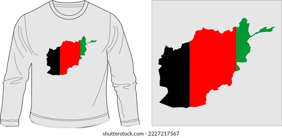 AFGHANISTAN FLAG t shirt graphic design vector illustration \