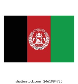 Afghanistan Flag Vector Design, Print Design