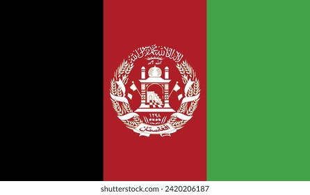 Afghanistan Flag Vector Design Stock Illustration
