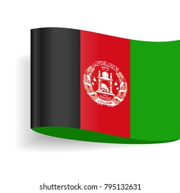 Afghanistan Flag Vector Icon - Illustration