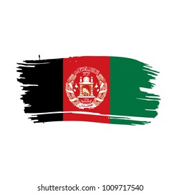 Afghanistan flag, vector illustration