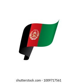 Afghanistan flag, vector illustration