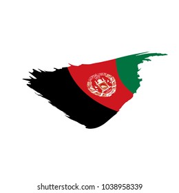 Afghanistan flag, vector illustration