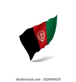 Afghanistan flag, vector illustration on a white background