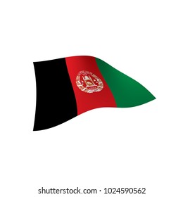 Afghanistan flag, vector illustration on a white background