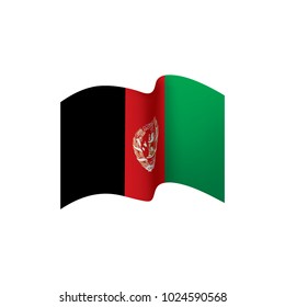 Afghanistan flag, vector illustration on a white background