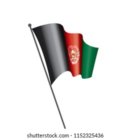 Afghanistan flag, vector illustration on a white background