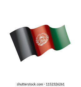 Afghanistan flag, vector illustration on a white background
