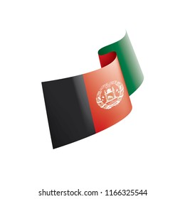 Afghanistan flag, vector illustration on a white background