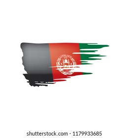 Afghanistan flag, vector illustration on a white background