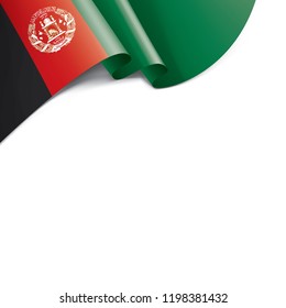 Afghanistan flag, vector illustration on a white background