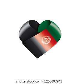 Afghanistan flag, vector illustration on a white background