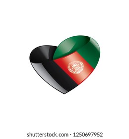 Afghanistan flag, vector illustration on a white background