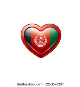 Afghanistan flag, vector illustration on a white background