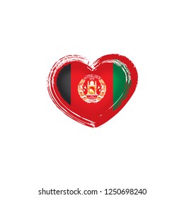 Afghanistan flag, vector illustration on a white background