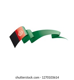 Afghanistan flag, vector illustration on a white background