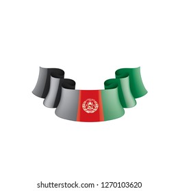 Afghanistan flag, vector illustration on a white background