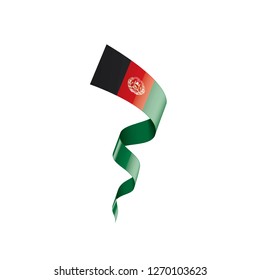 Afghanistan flag, vector illustration on a white background