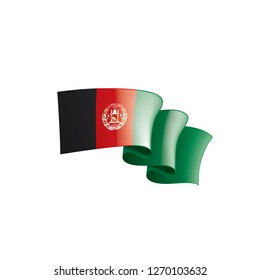 Afghanistan flag, vector illustration on a white background
