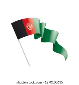 Afghanistan flag, vector illustration on a white background