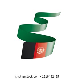 Afghanistan flag, vector illustration on a white background